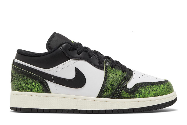 Jordan 1 Low "Wear Away Electric Green" (GS)