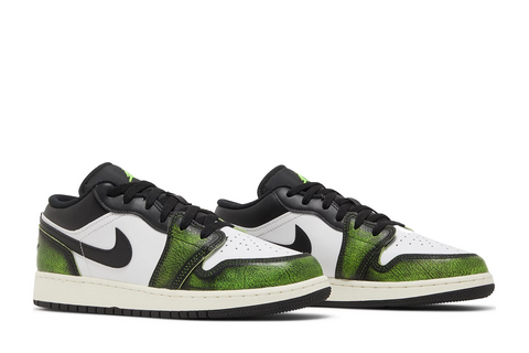 Jordan 1 Low "Wear Away Electric Green" (GS)