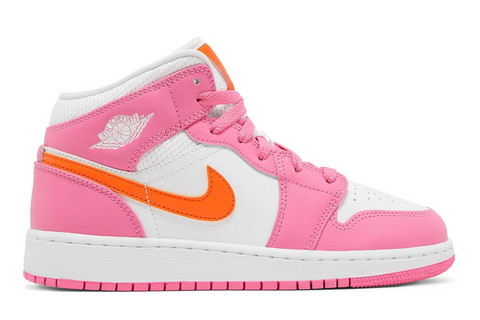 Jordan 1 Mid "Pinksicle Safety Orange" (GS)