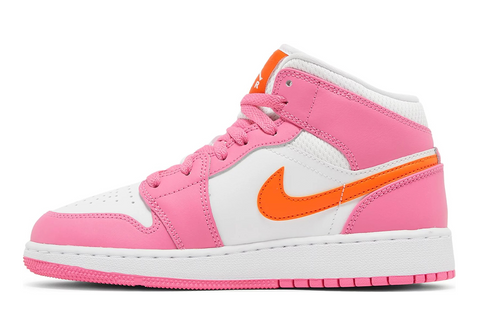 Jordan 1 Mid "Pinksicle Safety Orange" (GS)