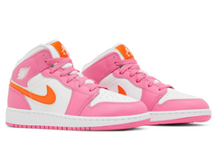 Jordan 1 Mid "Pinksicle Safety Orange" (GS)